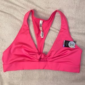 VS PINK gym to swim neon pink top